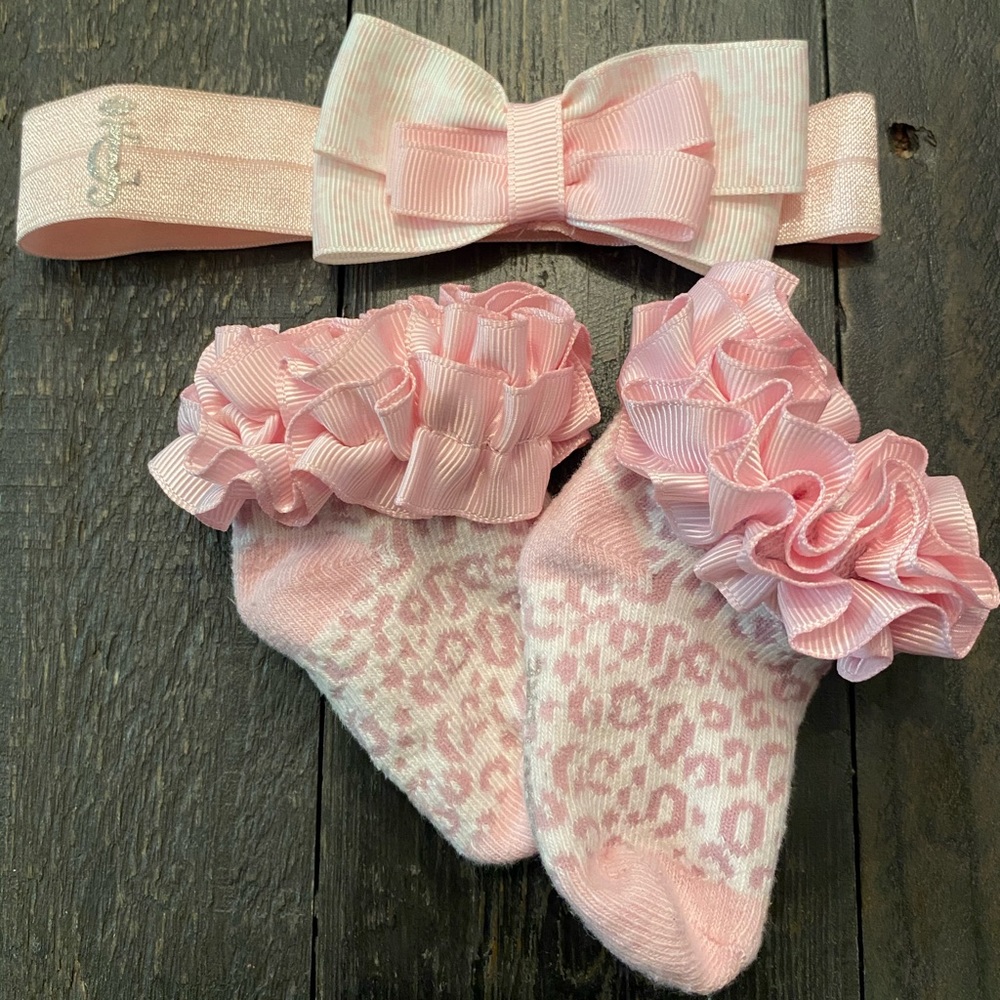 Juicy Couture Baby Socks and Headband Set
